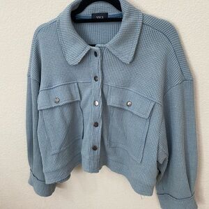 Vici small blue sweater jacket